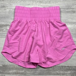 Nike Dri-Fit DX6642-675 Women's S Ultra High Waisted 3" Brief‎ Lined Shorts Pink